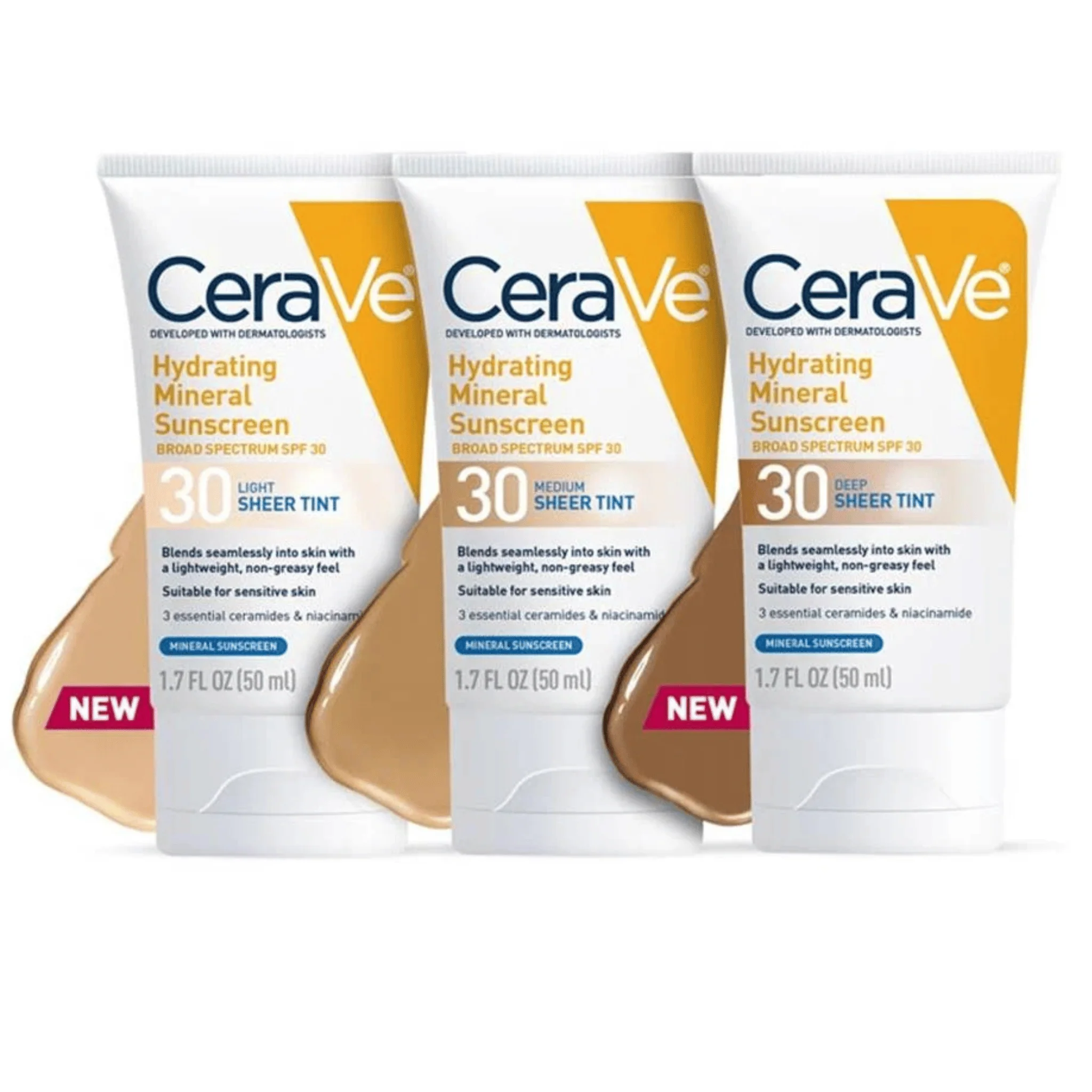 CeraVe Hydrating Mineral Sunscreen Broad Spectrum SPF 30 Sheer Tint - Image 7