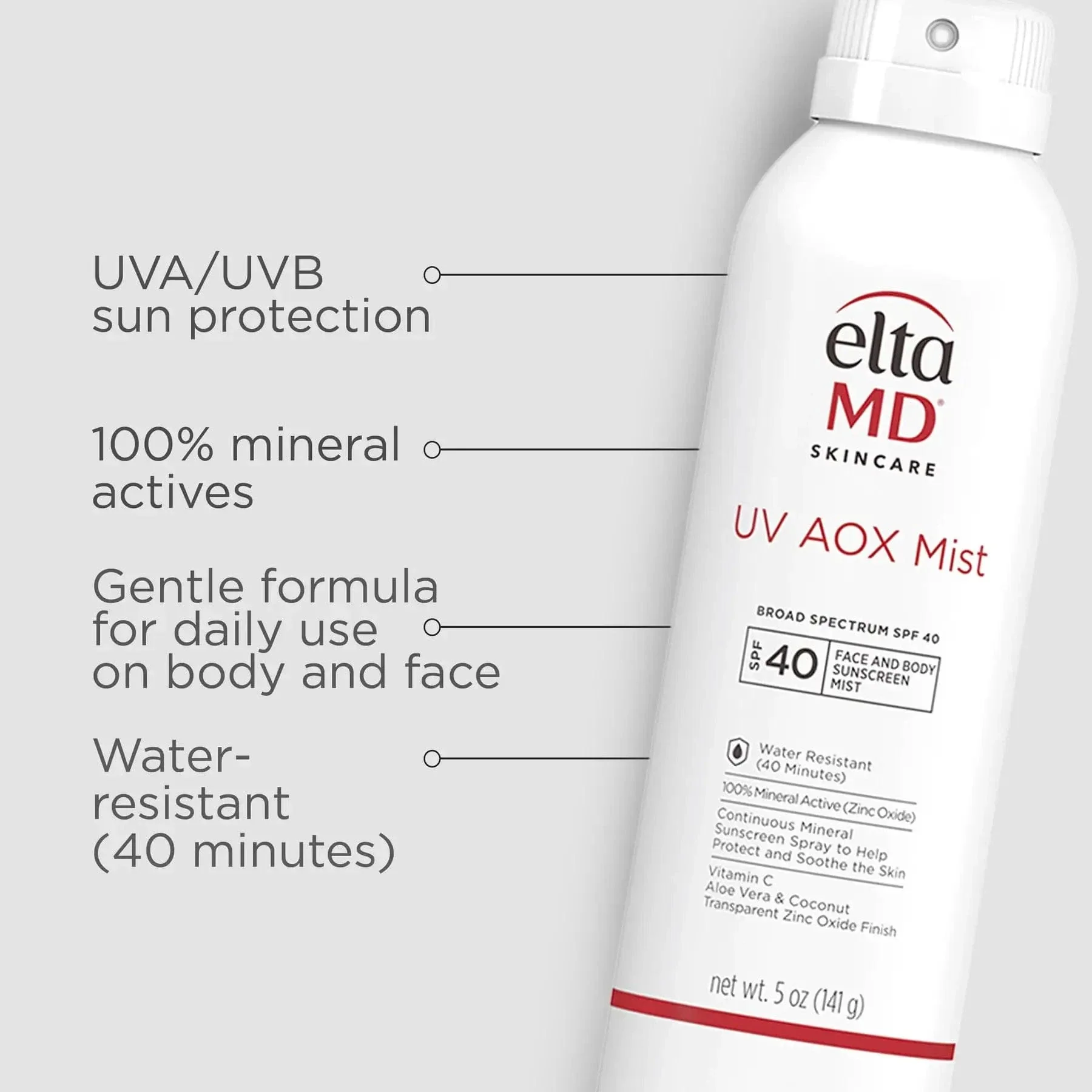 EltaMD UV AOX Mist Broad Spectrum SPF 40 DUO ($92 Value) - Image 2