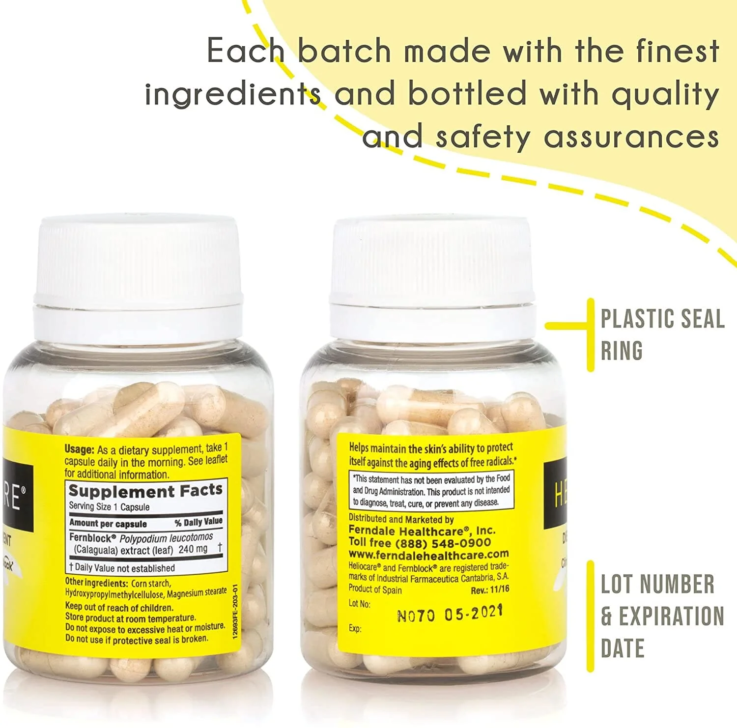 Heliocare Antioxidant Dietary Supplements - 2 Bottles - Image 2