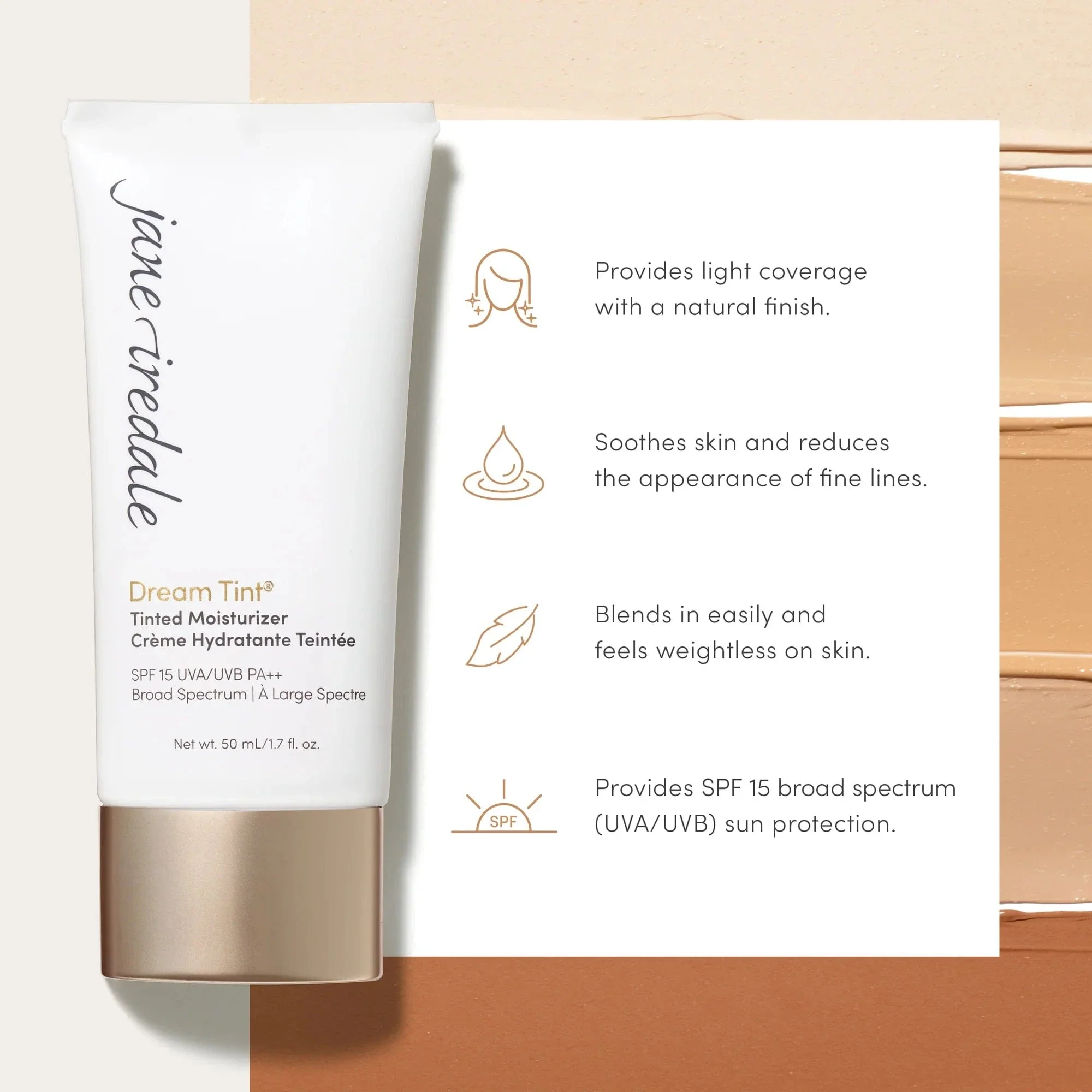 Jane Iredale Dream Tint Tinted Moisturizer SPF 15 - Image 2