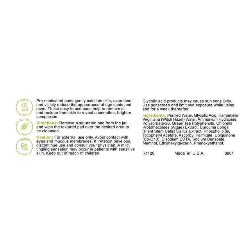 Replenix Glycolic Acid 10% Resurfacing Peel Pads - Image 4
