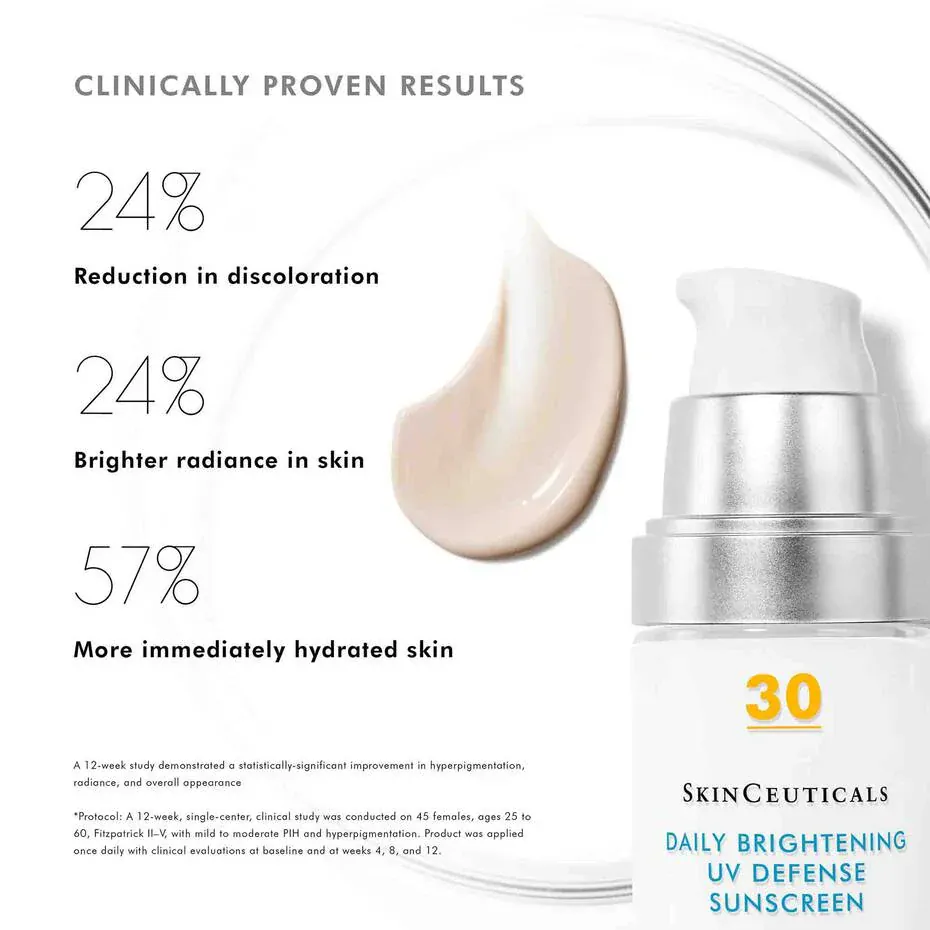 SkinCeuticals Daily Brightening UV Defense Sunscreen SPF 30 - Image 8