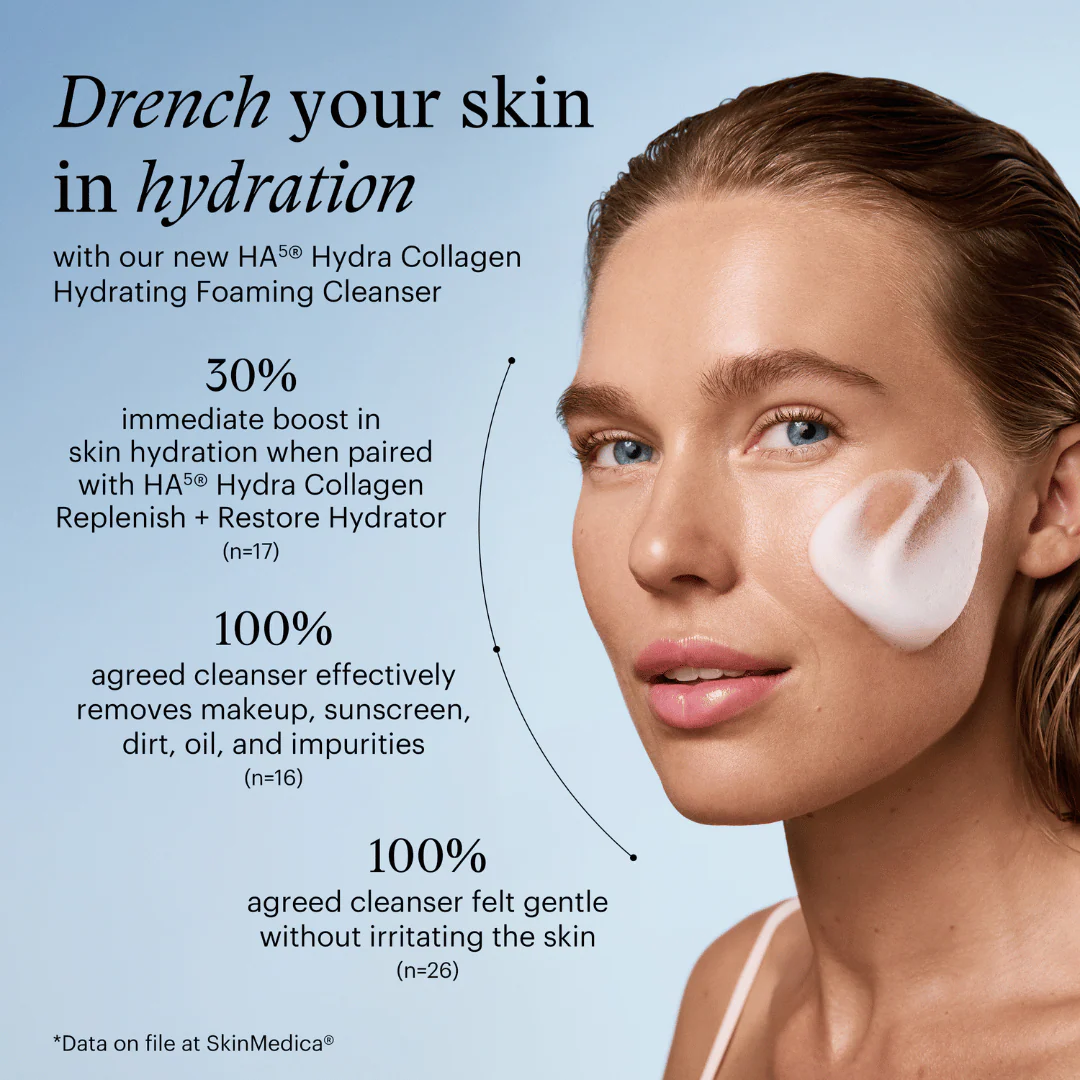 SkinMedica HA5 Hydra Collagen Foaming Cleanser with Vegan Collagen - Image 3