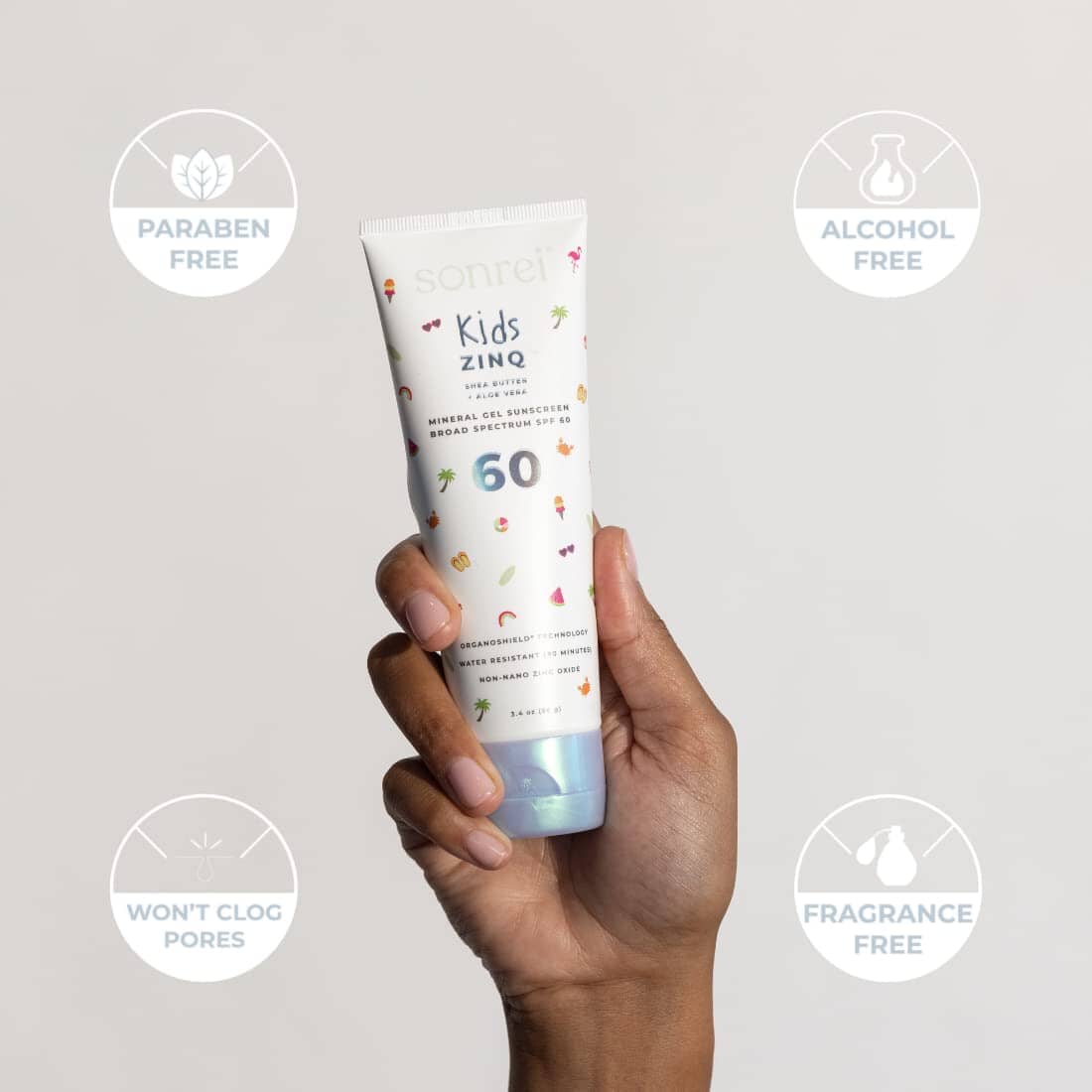Sonrei Kids Zinq Mineral Gel Sunscreen SPF 60 - Image 3