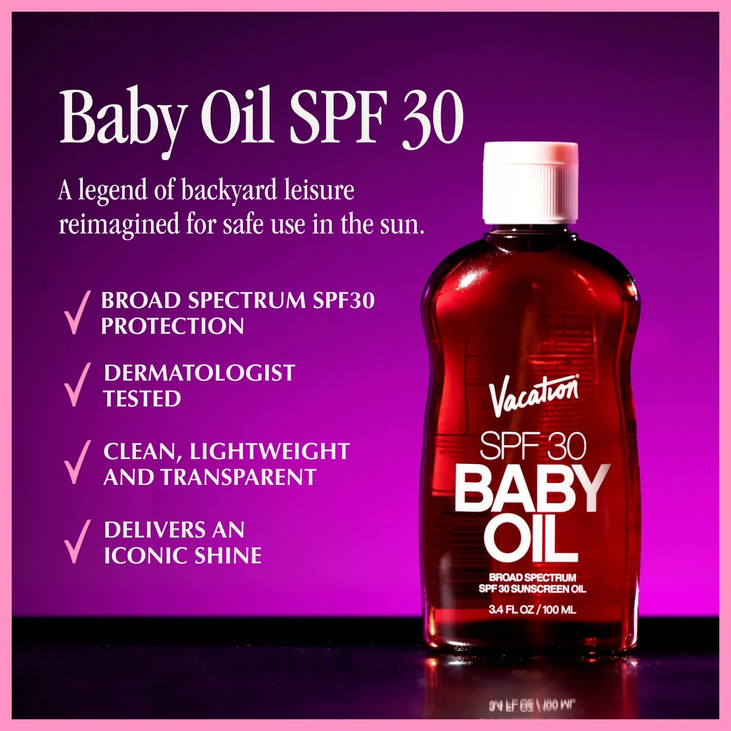 Vacation Baby Oil Broad Spectrum SPF 30 Sunscreen - Image 2