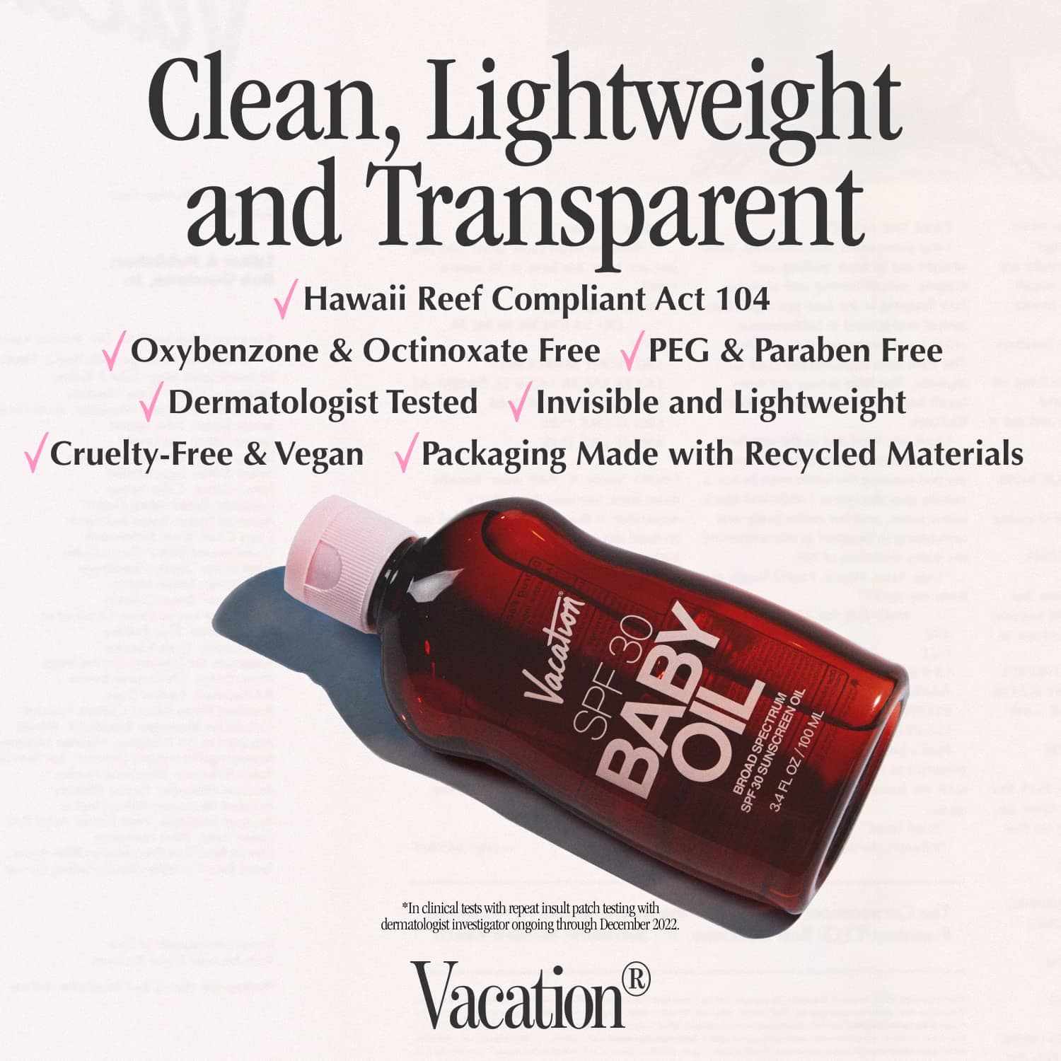 Vacation Baby Oil Broad Spectrum SPF 30 Sunscreen - Image 4