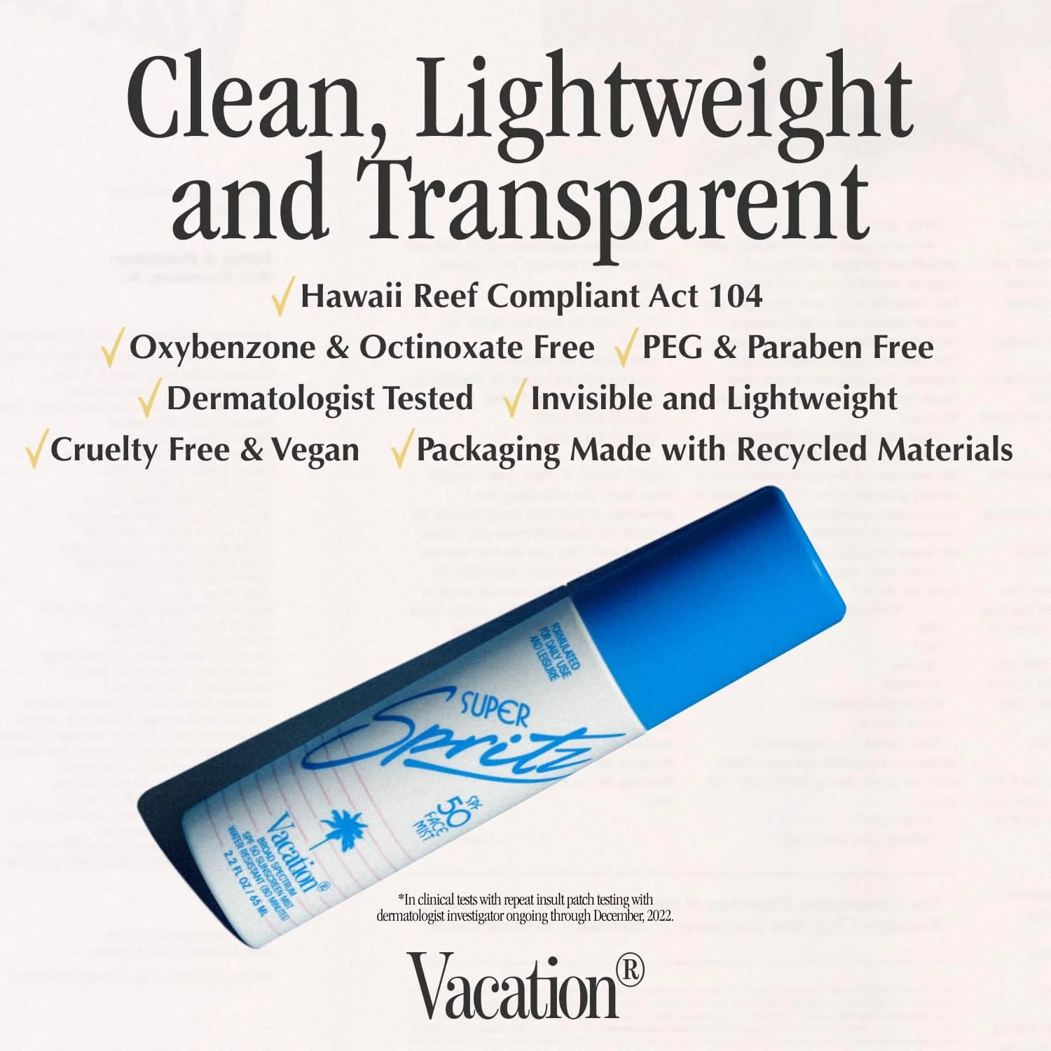 Vacation Super Spritz SPF 50 Face Mist - Image 3