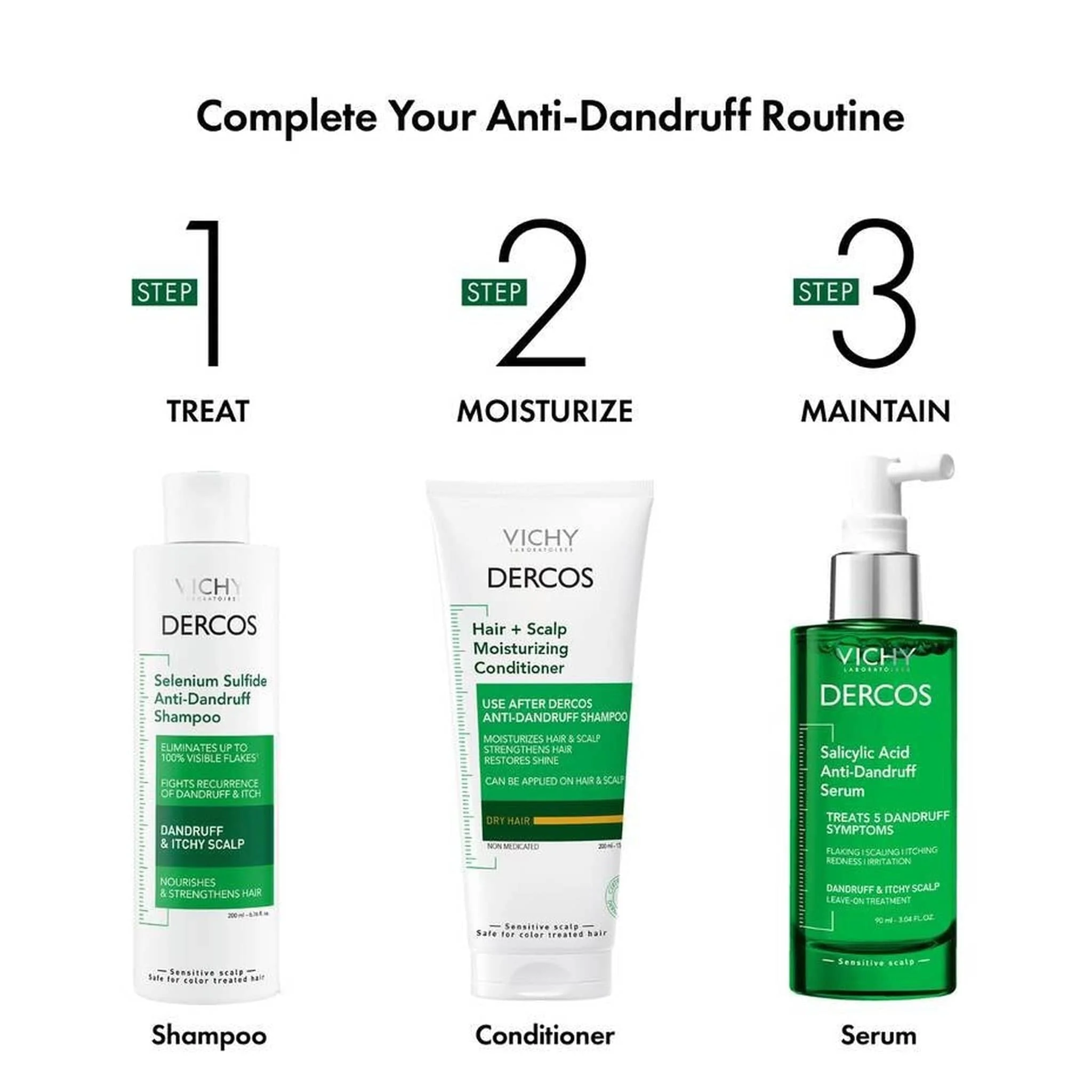 Vichy Dercos Salicylic Acid Anti-Dandruff Treatment Serum - Image 8